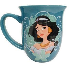 Disney Jasmine Story Mug Painted Portraits Ceramic Aladdin Coffee Cup Inscribed